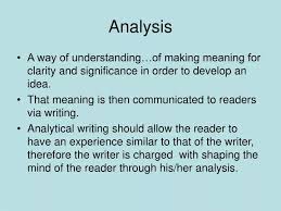 analysis meaning