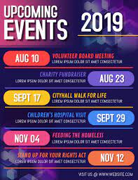 event calendar