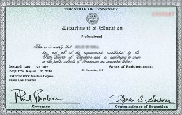 license certification