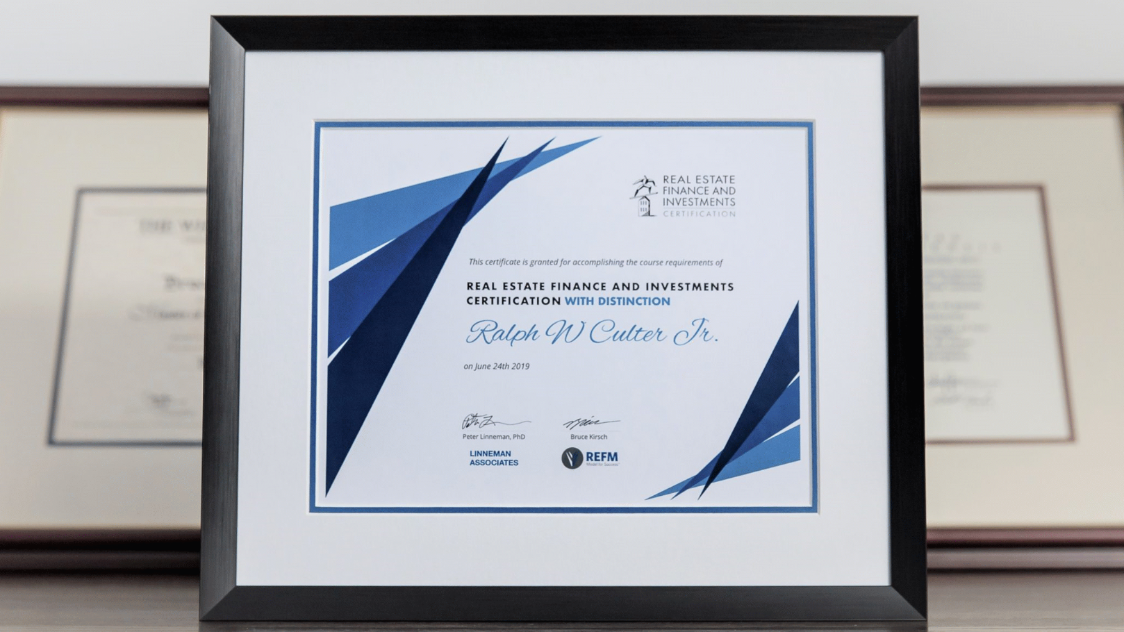 financing certificate